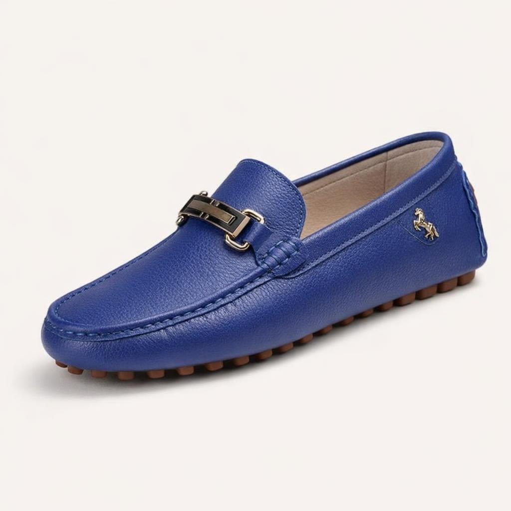 Chausson mocassin homme cuir