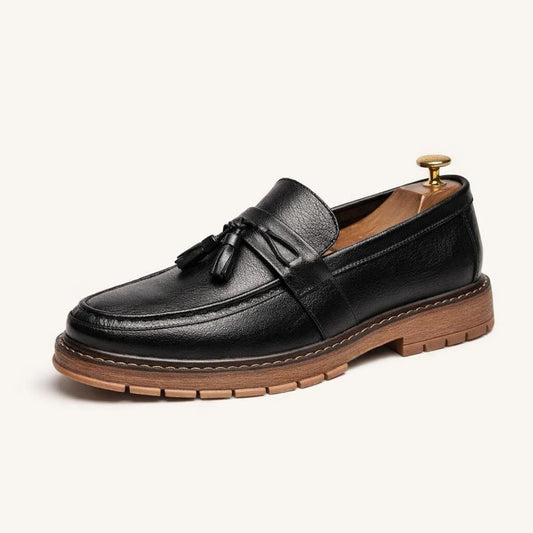 Chaussure homme mocassin cuir noir