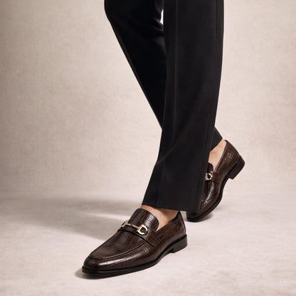 Chaussure homme mocassin marron