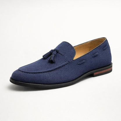 Mocassin à pampille homme daim