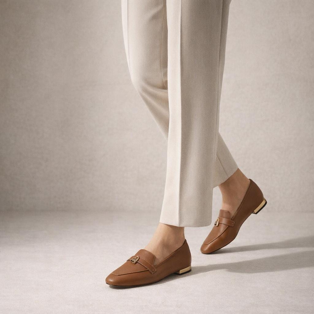 Mocassin à talon femme