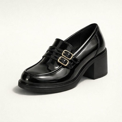 Mocassin à talon haut femme