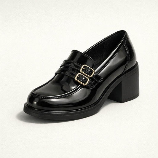 Mocassin à talon haut femme
