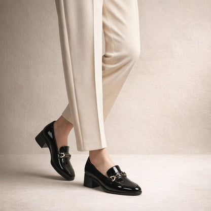 Mocassin avec talon femme