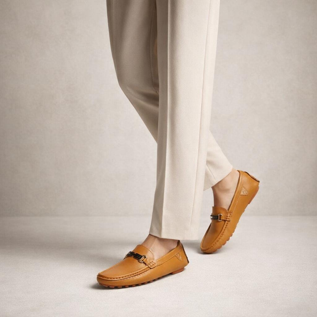 Mocassin bateau cuir homme