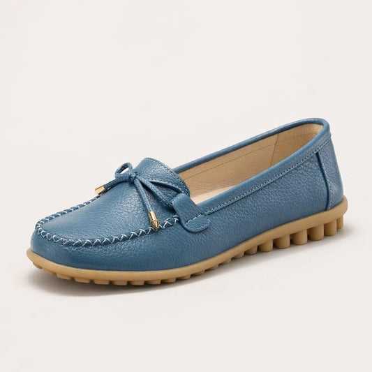 Mocassin bateau femme cuir
