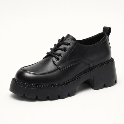 Mocassin chunky femme cuir