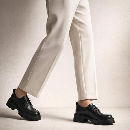 Mocassin chunky femme cuir