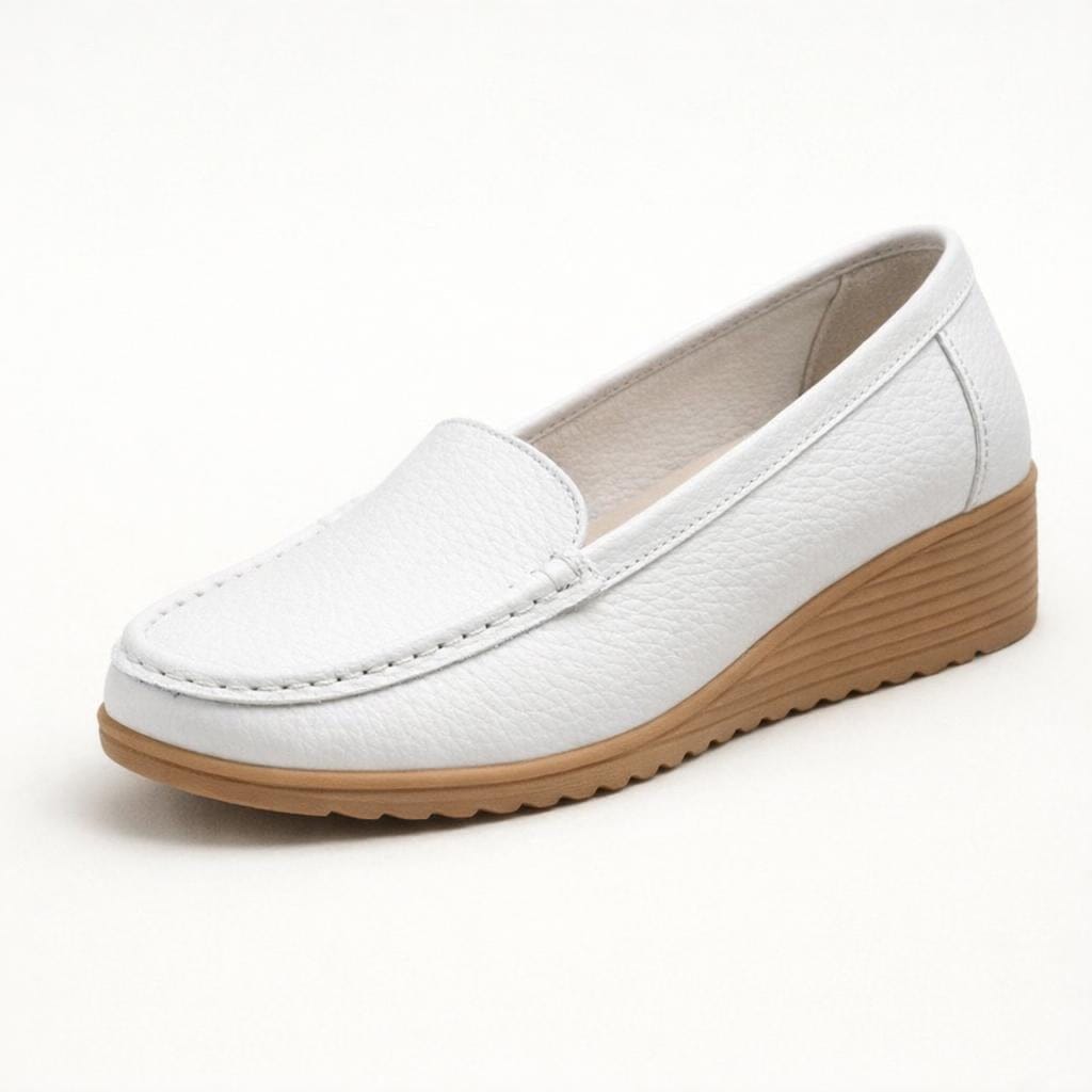 Mocassin cuir femme confort