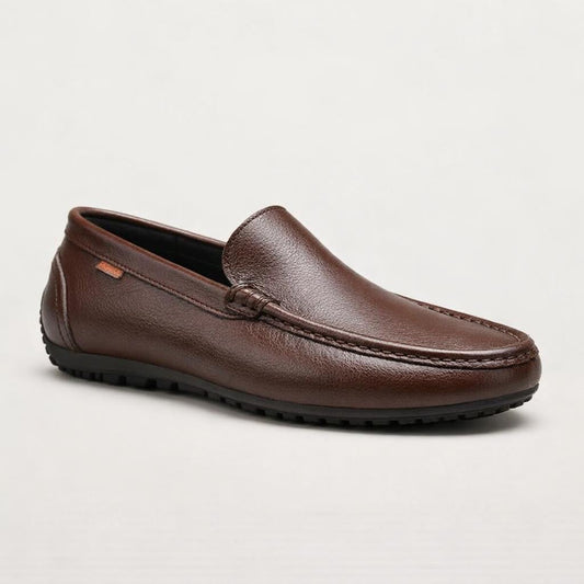 Mocassin cuir lisse homme