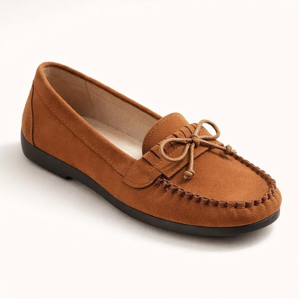 Mocassin daim femme pas cher