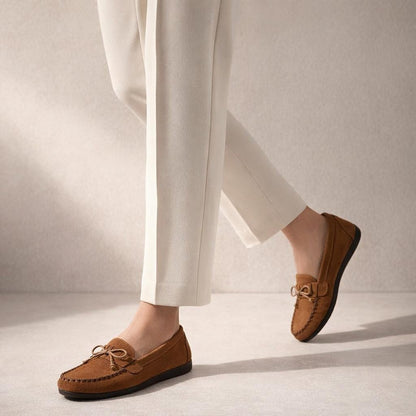 Mocassin daim femme pas cher
