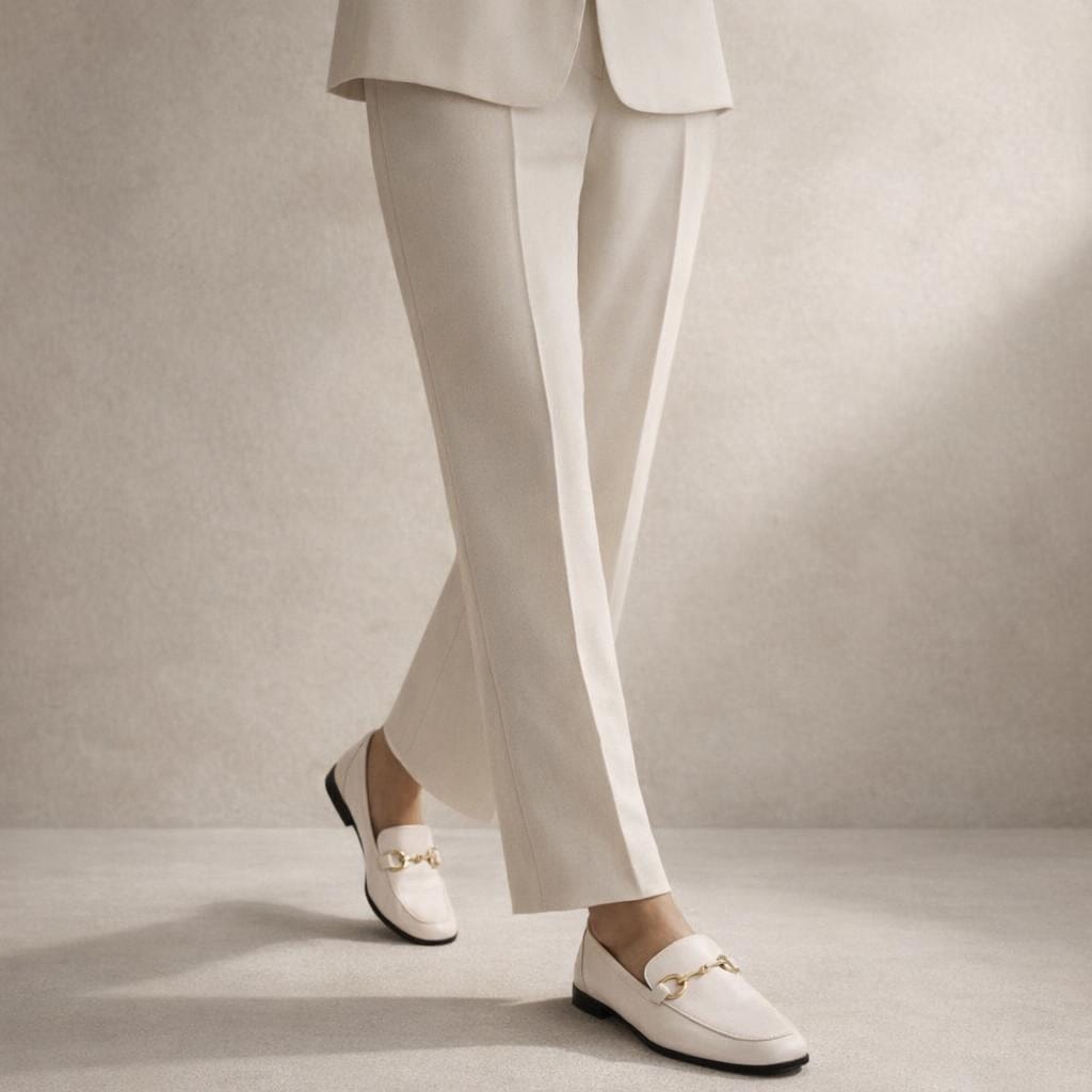 Mocassin en cuir femme