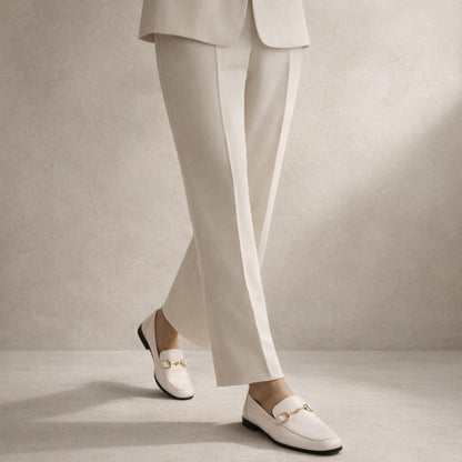 Mocassin en cuir femme