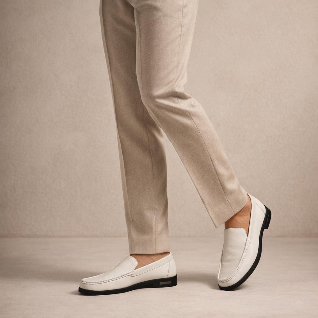 Mocassin en cuir homme