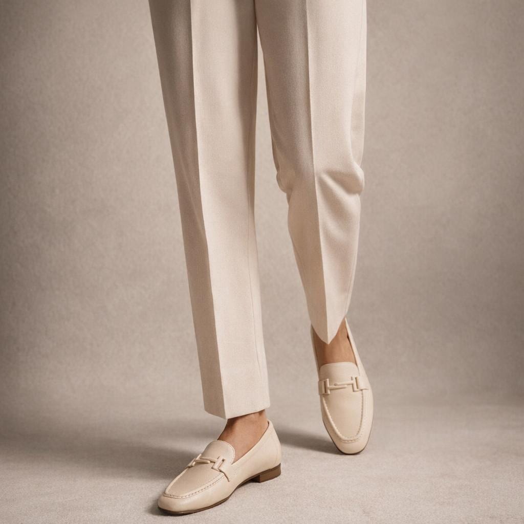 Mocassin en cuir pour femme