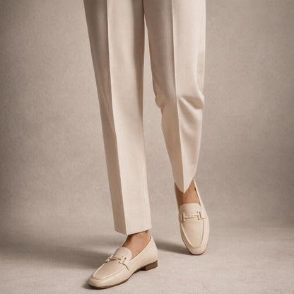 Mocassin en cuir pour femme