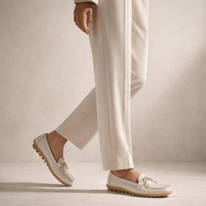 Mocassin en cuir souple femme