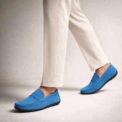 Mocassin en daim homme