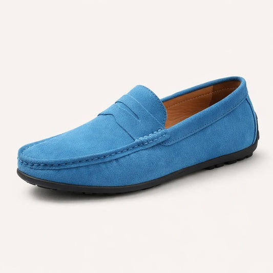 Mocassin en daim homme