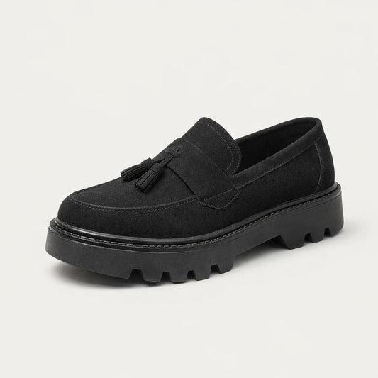 Mocassin en daim noir pour homme