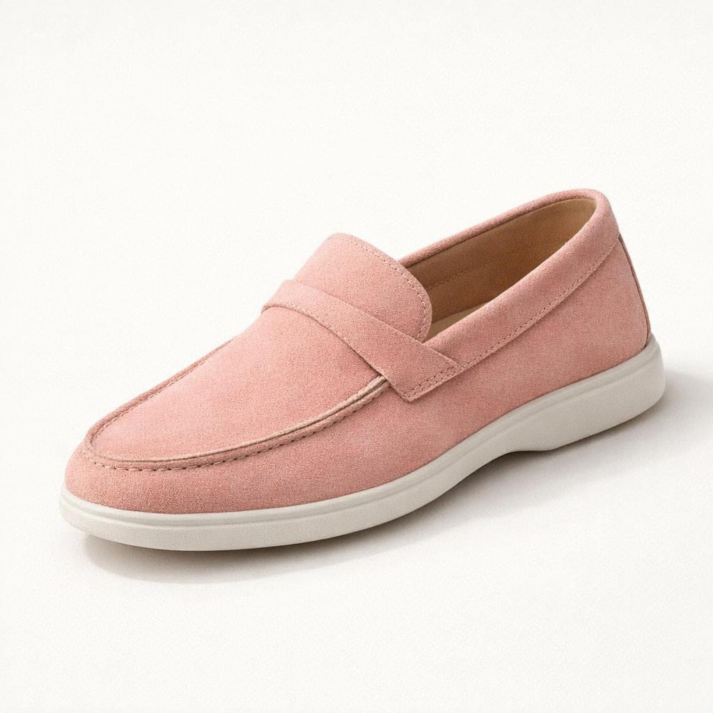 Mocassin en daim pour femme
