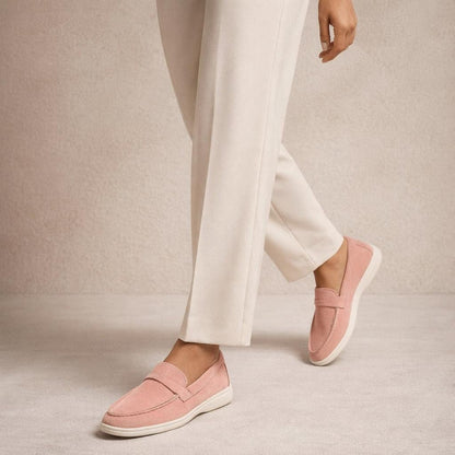 Mocassin en daim pour femme