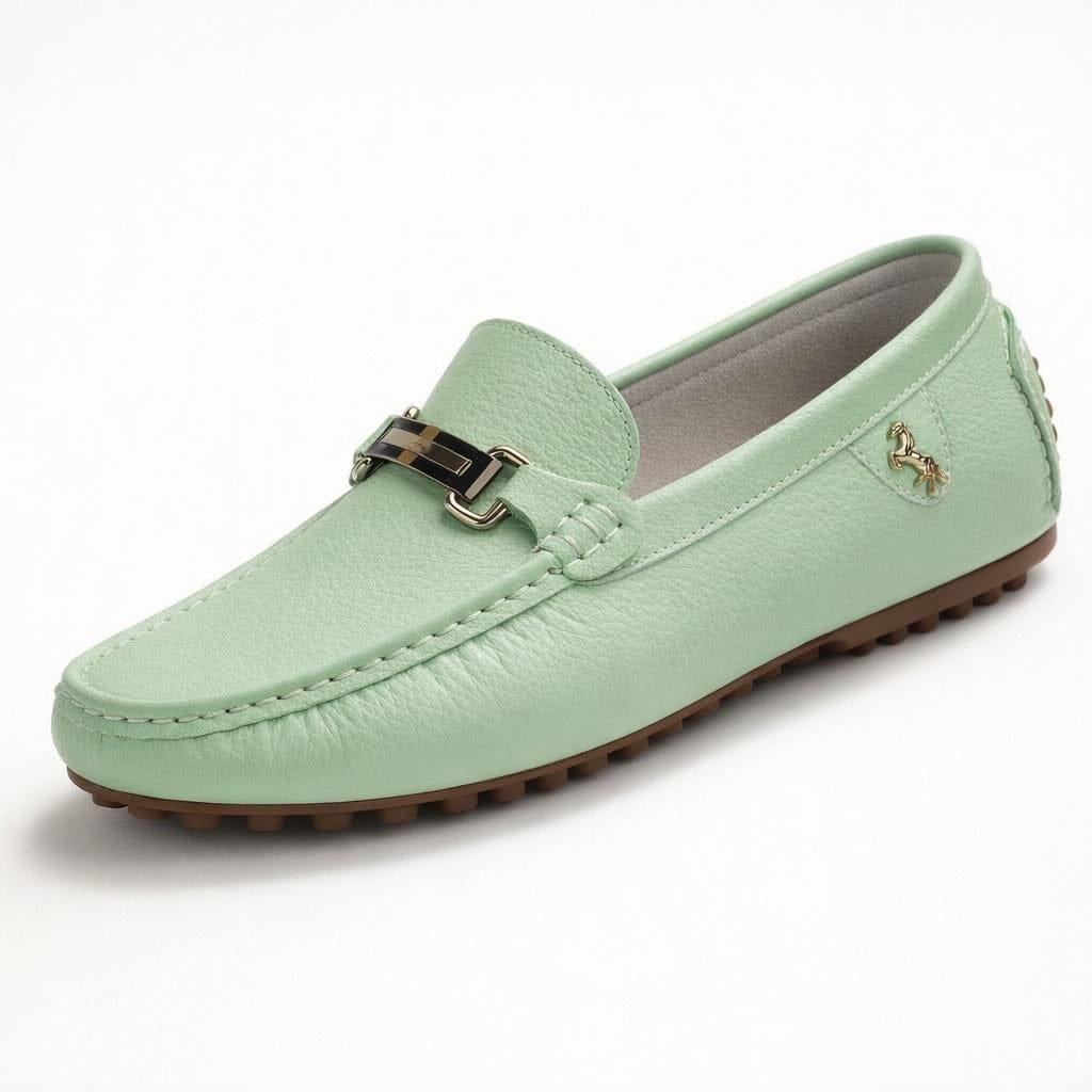 Mocassin été homme cuir