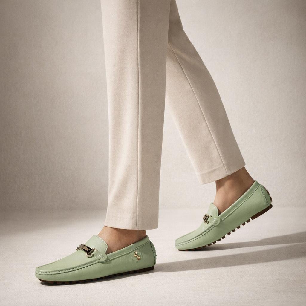 Mocassin été homme cuir