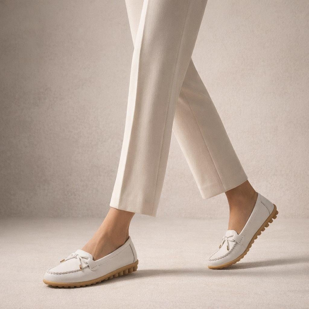 Mocassin femme cuir luxe