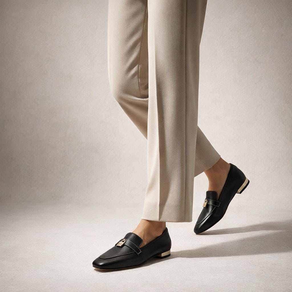 Mocassin femme élégant talon