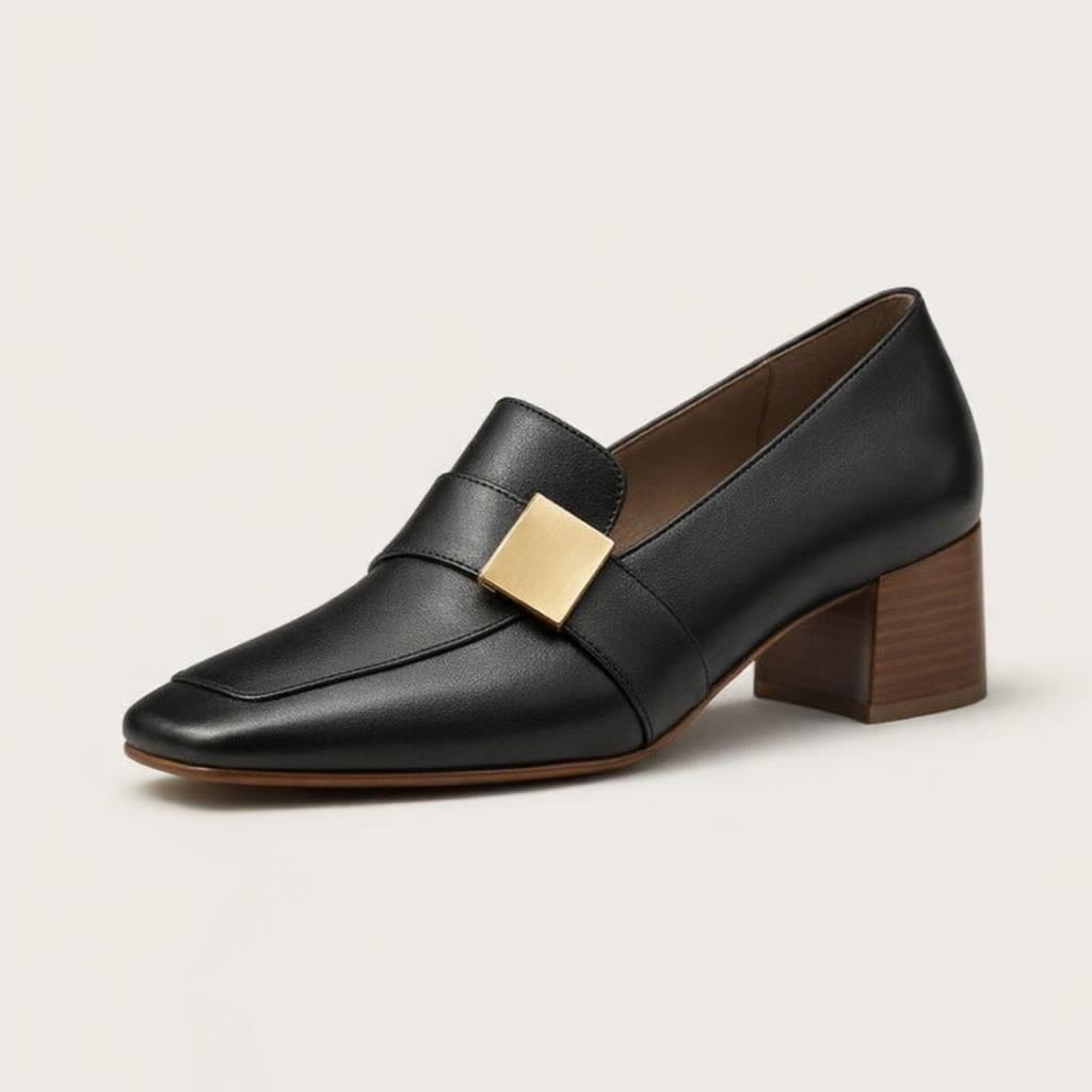 Mocassin femme haut talon