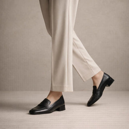 Mocassin femme petit talon