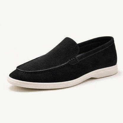 Mocassin homme en daim noir