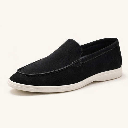 Mocassin homme en daim noir