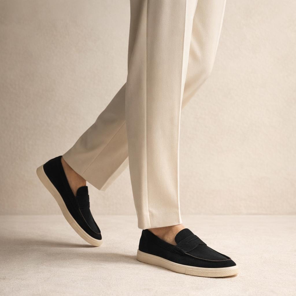 Mocassin homme luxe noir