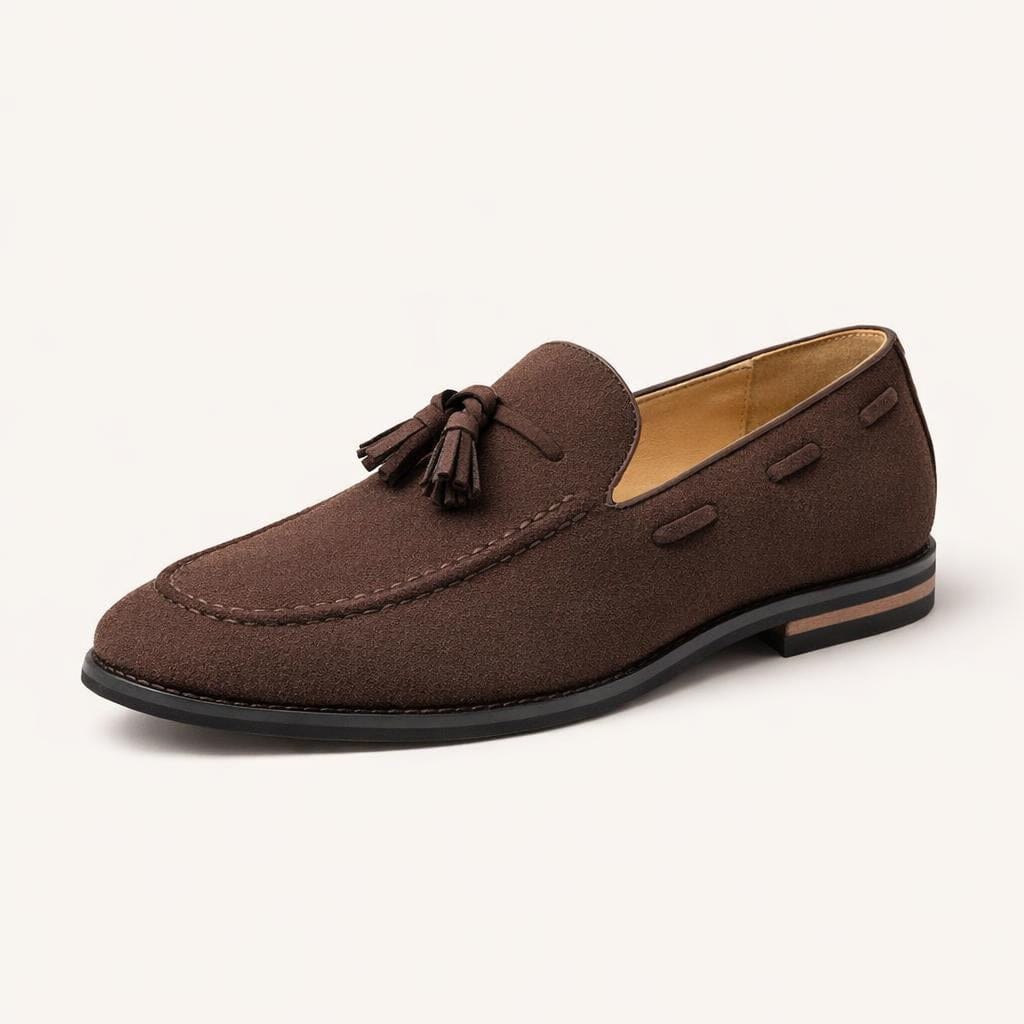 Mocassin homme marron foncé