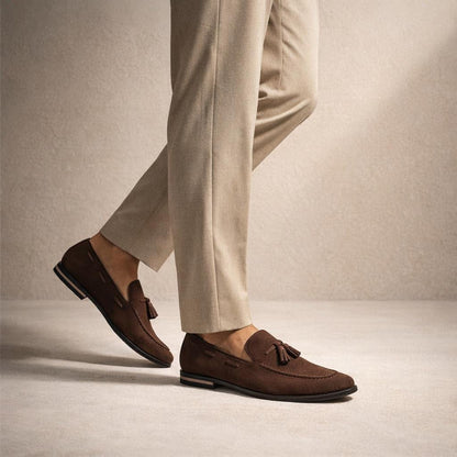 Mocassin homme marron foncé