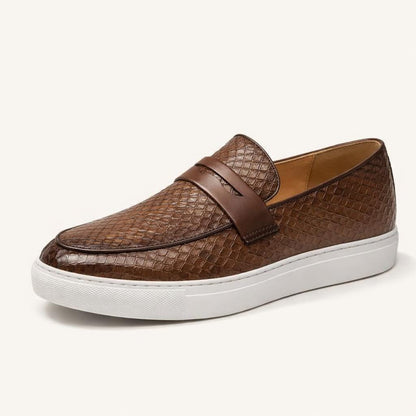 Mocassin homme marron luxe