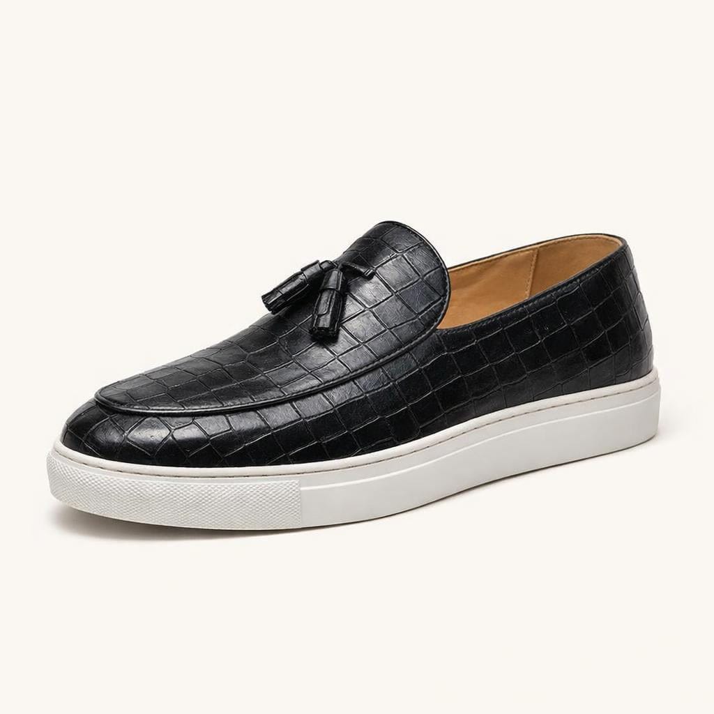 Mocassin noir homme pas cher