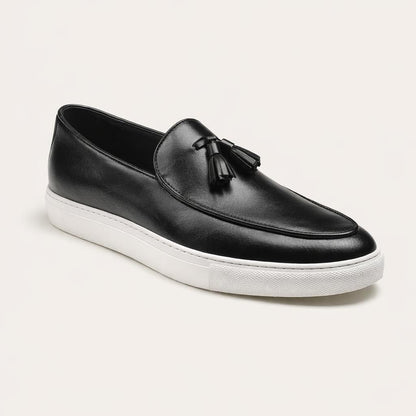 Mocassin noir vernis homme