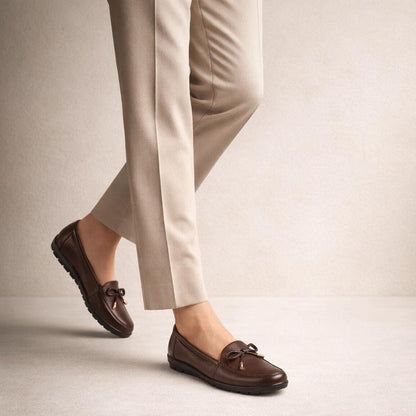 Mocassins marron femme pas cher