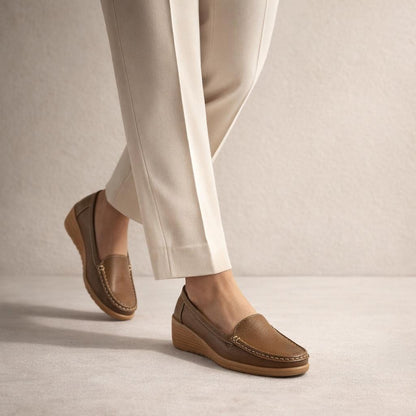 Mocassins marron pour femme