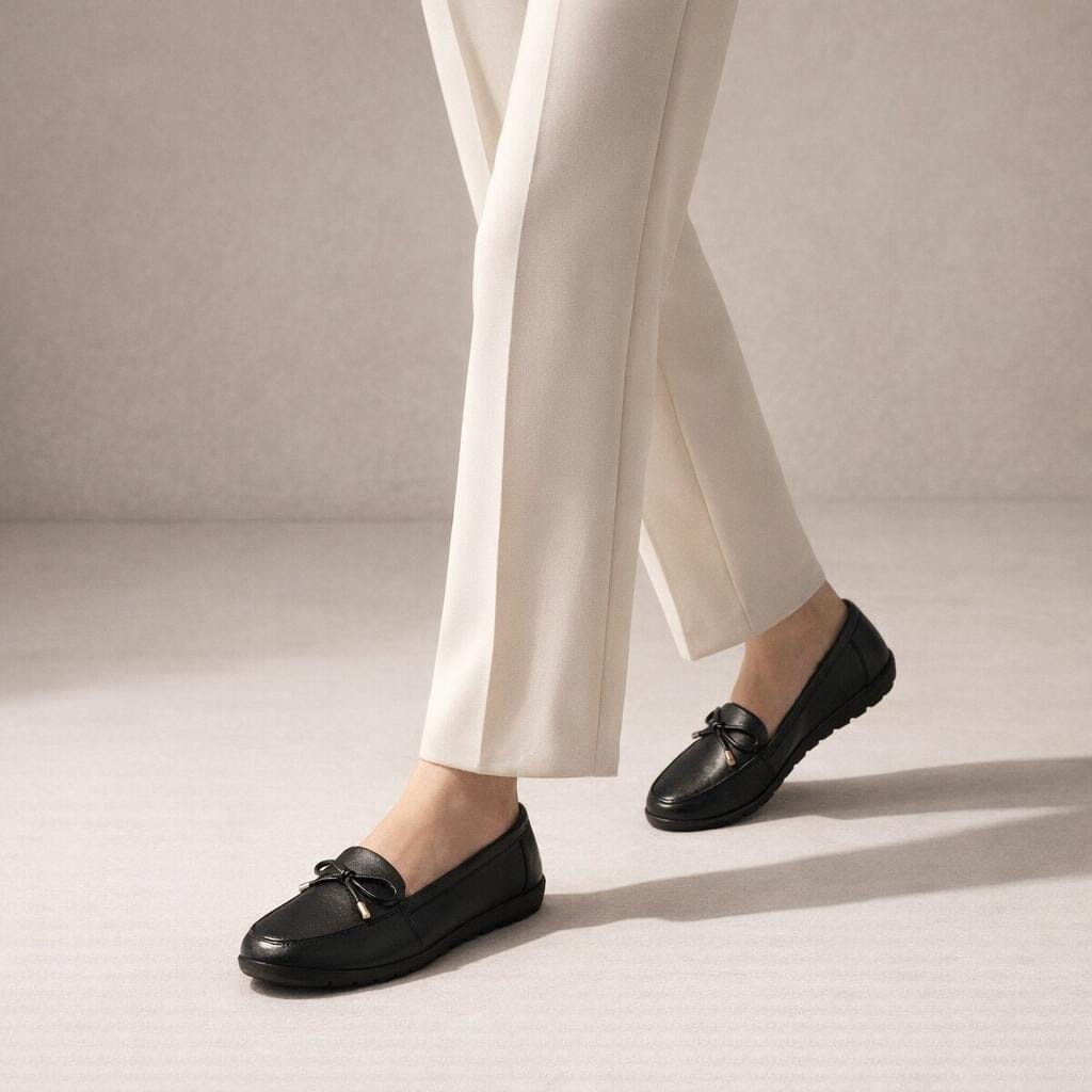 Mocassins noirs pour femme