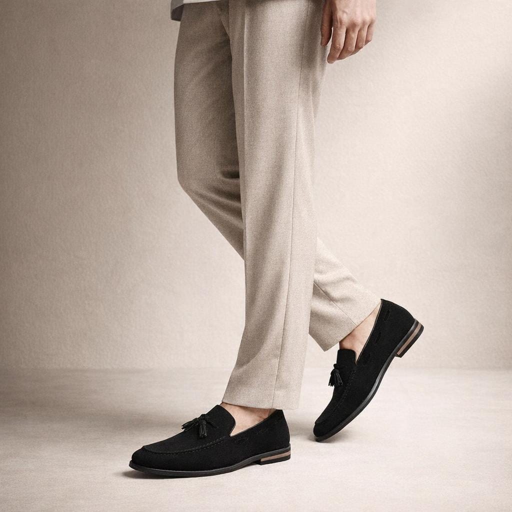 Mocassins noirs pour homme